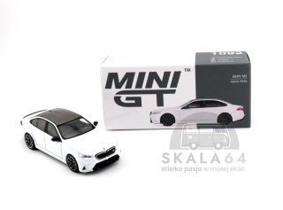 MINI GT BMW M5 Alpine White LHD MGT01092-BL 1:64