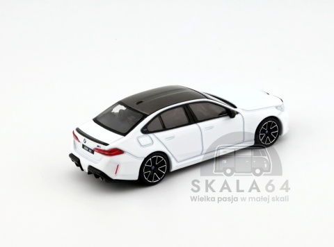 Model samochodu BMW M5 Alpine White w skali 1:64 - tył