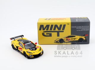 MINI GT Chevrolet Corvette Z06 GT3.R #3 Pratt Miller Motorsports 2025 IMSA Daytona 24 Hrs Yellow Red LHD MGT01168-BL 1:64