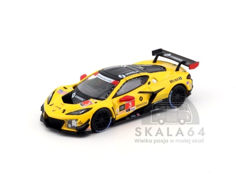 MINI GT Chevrolet Corvette Z06 GT3.R #3 Pratt Miller Motorsports 2025 IMSA Daytona 24 Hrs Yellow Red LHD MGT01168-BL 1:64
