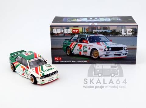 MINI GT Kaido House 217 BMW M3 E30 Kaido Works Larry Chen V1 7-Eleven 1:64 KHMG217