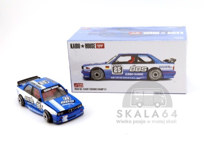 MINI GT Kaido House 223 BMW M3 E30 Kaido Tournig Champ V1 BBS 1:64 KHMG223