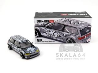 MINI GT Kaido House 260 Honda Civic EF Kaido Manga V1 Grey White 1:64 KHMG260