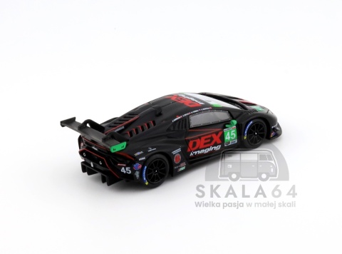 Model samochodu Lamborghini Huracan GT3 EVO2 #45 DEX Imaging 2024 IMSA Daytona 24 Hrs w skali 1:64 - tył