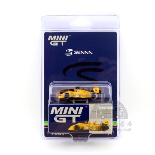 MINI GT Lotus 99T #12 Ayrton Senna 1987 Monaco Grand Prix Winner MGT01088-BL 1:64