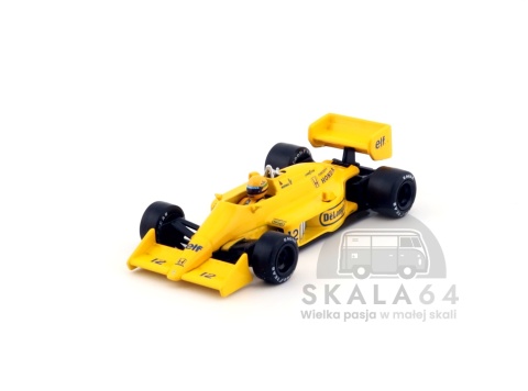 Bolid Formuły 1 Lotus 99T #12 Ayrton Senna 1987 Monaco Grand Prix Winner w skali 1:64 - przód