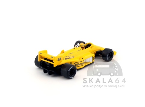 Bolid Formuły 1 Lotus 99T #12 Ayrton Senna 1987 Monaco Grand Prix Winner w skali 1:64 - tył