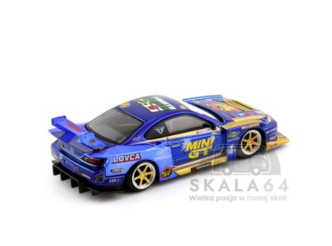 Model samochodu Nissan LB-Super Silhouette S15 Silvia #555 Liberty Walk 2025 Formula Drift Halloween Special w skali 1:64 - tył