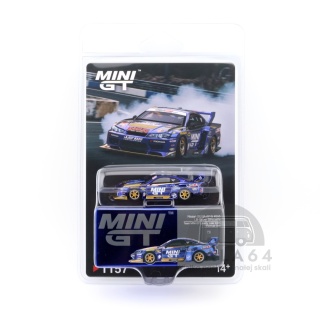 MINI GT Nissan LB-Super Silhouette S15 Silvia #555 Liberty Walk 2025 Formula Drift RHD MGT01157-BL 1:64