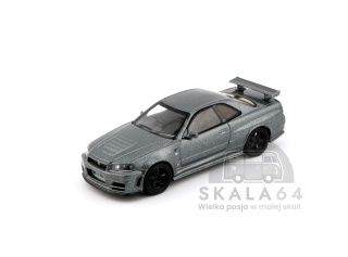 MINI GT Nissan Skyline GT-R NISMO R34 CRS Version Dark Metal Gray RHD MGT01160-R 1:64
