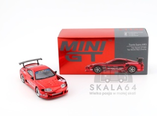 MINI GT Toyota Supra A80 Top Secret GT-300 Red Chrome LHD MGT01132-BL 1:64