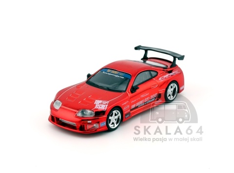 MINI GT Toyota Supra A80 Top Secret GT-300 Red Chrome LHD MGT01132-L 1:64