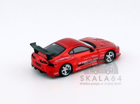 MINI GT Toyota Supra A80 Top Secret GT-300 Red Chrome LHD MGT01132-L 1:64