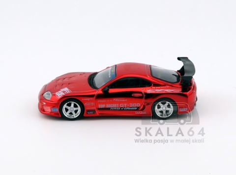 MINI GT Toyota Supra A80 Top Secret GT-300 Red Chrome LHD MGT01132-L 1:64