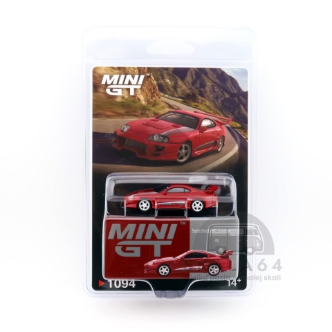 Model samochodu Toyota Supra VeilSide Combat V-I Red w skali 1:64 - blister
