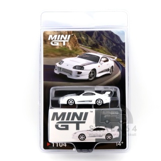 MINI GT Toyota Supra VeilSide Combat V-I White Pearl Metallic LHD MGT01104-BL 1:64