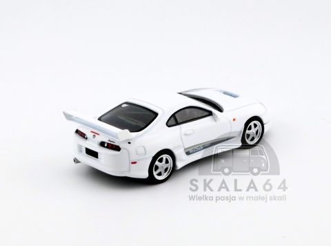 Model samochodu Toyota Supra VeilSide Combat V-I White Pearl Metallic w skali 1:64 - tył