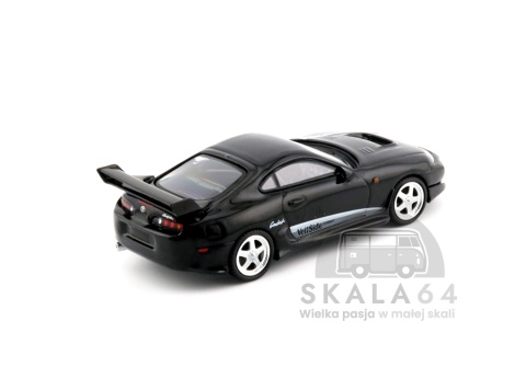 Model samochodu Toyota Supra VeilSide Combat V-II Black w skali 1:64 - tył