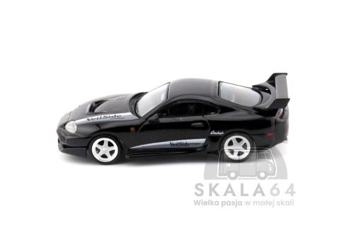 Model samochodu Toyota Supra VeilSide Combat V-II Black w skali 1:64 - bok
