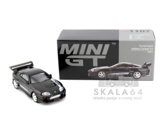 MINI GT Toyota Supra VeilSide Combat V-II Black LHD MGT01107-L 1:64