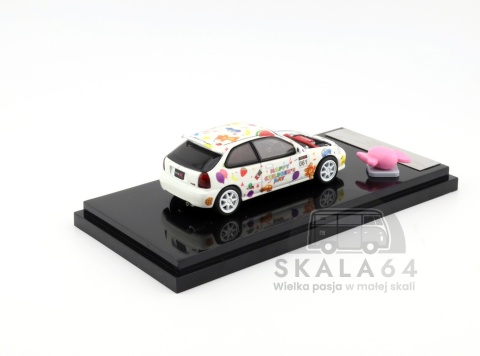 Model samochodu Honda Civic Type R EK9 Happy Children's Day - Limited Edition w skali 1:64 - tył