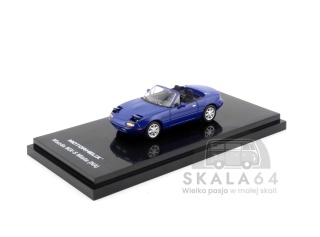 MOTORHELIX Mazda MX-5 Miata NA Spider Roadster LHD Laguna Blue 1:64 M60202L