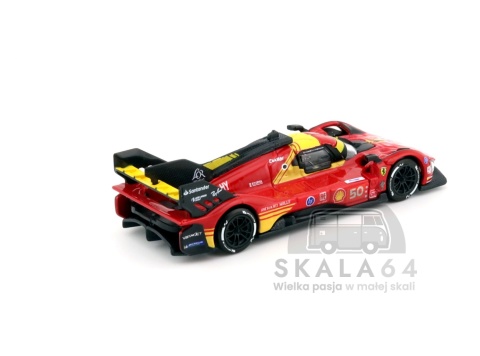Model samochodu Ferrari 499P #50 Winner 24h LeMans 2024 Nielsen Fuoco Molina w skali 1:64 - tył