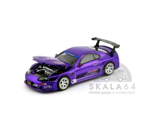 POP RACE PR64-458 Toyota Supra MK4 A80 Top Secret GT300 Purple Chrome Tokyo Auto Salon Hong Kong 2025 PR64-0458 1:64