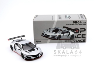 POP RACE PR64-445 Honda NSX GT3 EVO22 Silver Brazilian Event Exclusive ACE 2025 4000 PCS PR640445 1:64