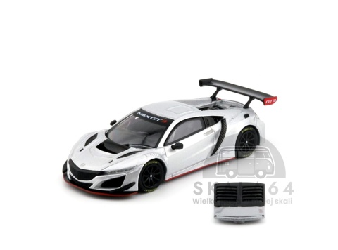 POP RACE PR64-445 Honda NSX GT3 EVO22 Silver Brazilian Event Exclusive ACE 2025 4000 PCS PR640445 1:64