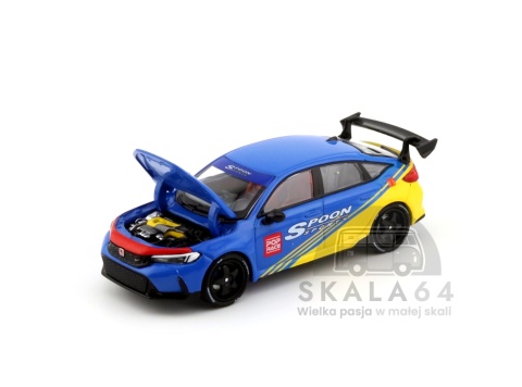 Model samochodu Honda Civic Type R FL5 Spoon Sports Tokyo Auto Salon Hong Kong 2025 w skali 1:64 - maska