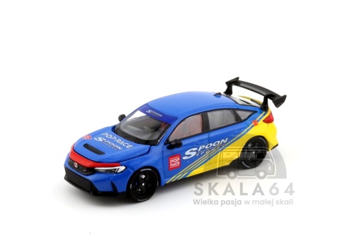 Model samochodu Honda Civic Type R FL5 Spoon Sports Tokyo Auto Salon Hong Kong 2025 w skali 1:64 - przód