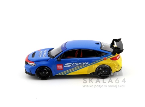 Model samochodu Honda Civic Type R FL5 Spoon Sports Tokyo Auto Salon Hong Kong 2025 w skali 1:64 - bok