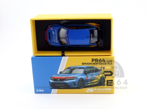 Model samochodu Honda Civic Type R FL5 Spoon Sports Tokyo Auto Salon Hong Kong 2025 w skali 1:64