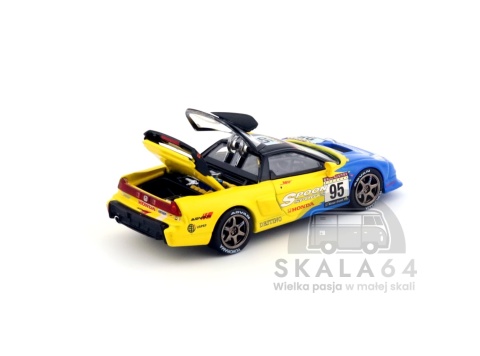 Model samochodu Honda NSX-R GT Macau GP Spoon Sports Tokyo Auto Salon Hong Kong 2025 w skali 1:64 - elementy