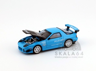 POP RACE PR64-470 Mazda RX7 FC3S Re-Amemiya Blue Tokyo Auto Salon 2026 PR640470 1:64