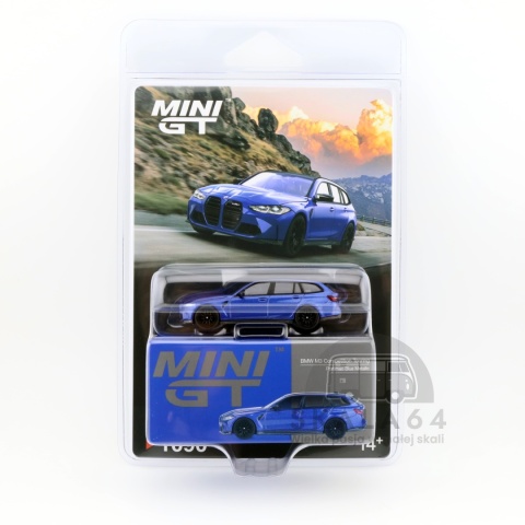 Model samochodu BMW M3 Competition Touring Portimao Blue Metallic w skali 1:64 - blister