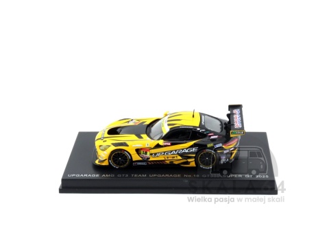 Model samochodu Mercedes-AMG GT EVO #18 Team UpGarage GT300 Super GT 2025 T. Kobayashi - Y. Nomura w skali 1:64 - bok