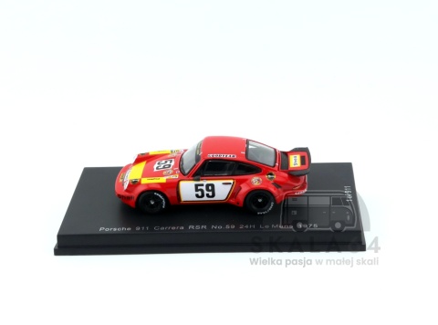 SPARK Porsche 911 Carrera RSR 3.0 #59 24H Le Mans 1975 T. Schenken - H. Ganley 1:64