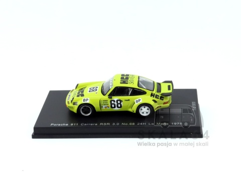 Model samochodu Porsche 911 Carrera RSR 3.0 #68 24H Le Mans 1975 F. Vetsch G. Verrier J-R. Corthay w skali 1:64 - bok