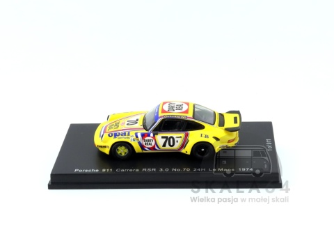 SPARK Porsche 911 Carrera RSR 3.0 #70 24H Le Mans 1974 R. Touroul H. Cachia D. Rua 1:64