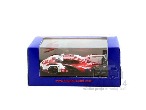 Model samochodu Porsche 963 #6 Porsche Penske Motorsport 2nd 24H Le Mans 2025 K. Estre L. Vanthoor M. Campbell  w skali 1:64 - gablotka