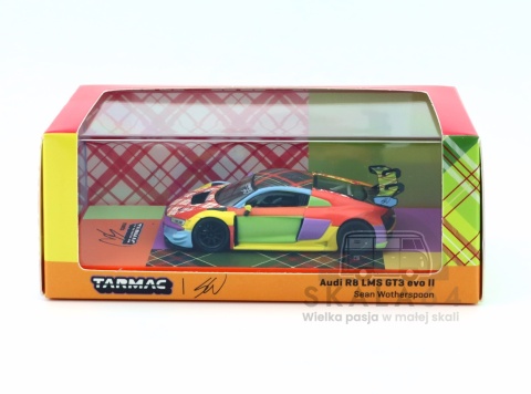 Model samochodu Audi R8 LMS GT3 Evo II Sean Wotherspoon Special Edition HEC 2026 w skali 1:64 - gablotka