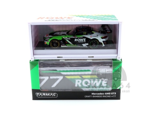 Model samochodu Mercedes-AMG GT3 GT World Challenge Asia 2025 Craft-Bamboo Racing #77 w skali 1:64 - kontener