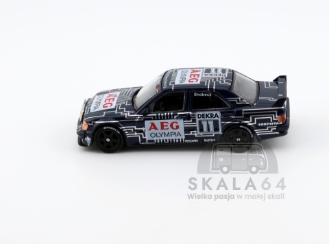 Model samochodu Mercedes-Benz 190 E 2.5-16 EVO 1 DTM 1989 Dany Snobeck w skali 1:64 - bok