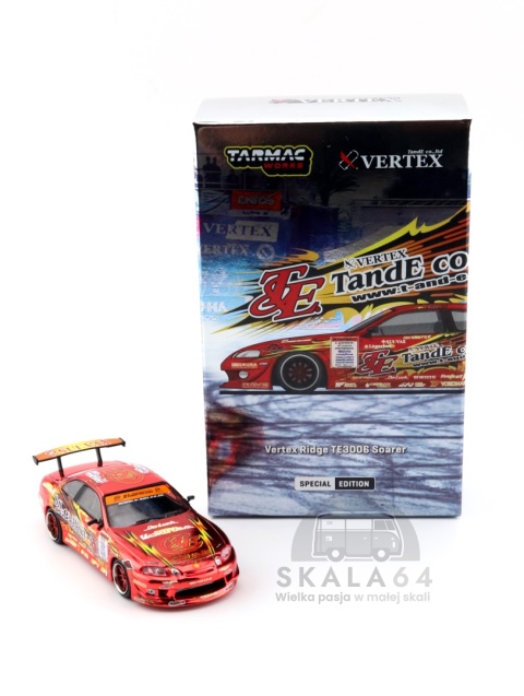 Model samochodu Vertex Ridge TE3006 Toyota Soarer Tokyo Auto Salon 2026 Limited Edition w skali 1:64 - kartonik