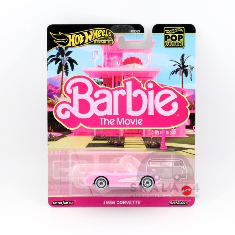 HOT WHEELS 1956 Corvette BARBIE The Movie Pop Culture JBL79 1:64