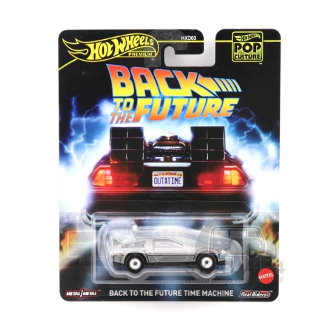 HOT WHEELS DMC DeLorean Back To The Future Time Machine Pop Culture JBL65 1:64