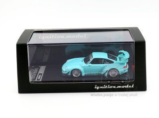 IGNITION MODEL Porsche 911 RWB 993 ŁOMIANKI Blue Green Light Blue Turquoise RAUH-Welt Begriff 1:64 Edycja Limitowana