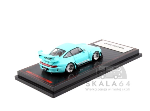 IGNITION MODEL Porsche 911 RWB 993 ŁOMIANKI Blue Green Light Blue Turquoise RAUH-Welt Begriff 1:64 Edycja Limitowana